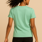  T-shirt femme manches courtes cousu main, coupe droite, tissu jersey – patron PDF facile Kaysol Couture.