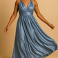 Robe Infinity – Satin Bleu luxe - Robe témoin mariage