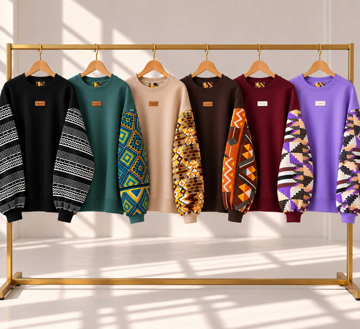 Damen-Sweatshirt Sohnassi Bogolan & Batik – Große Auswahl / Mix