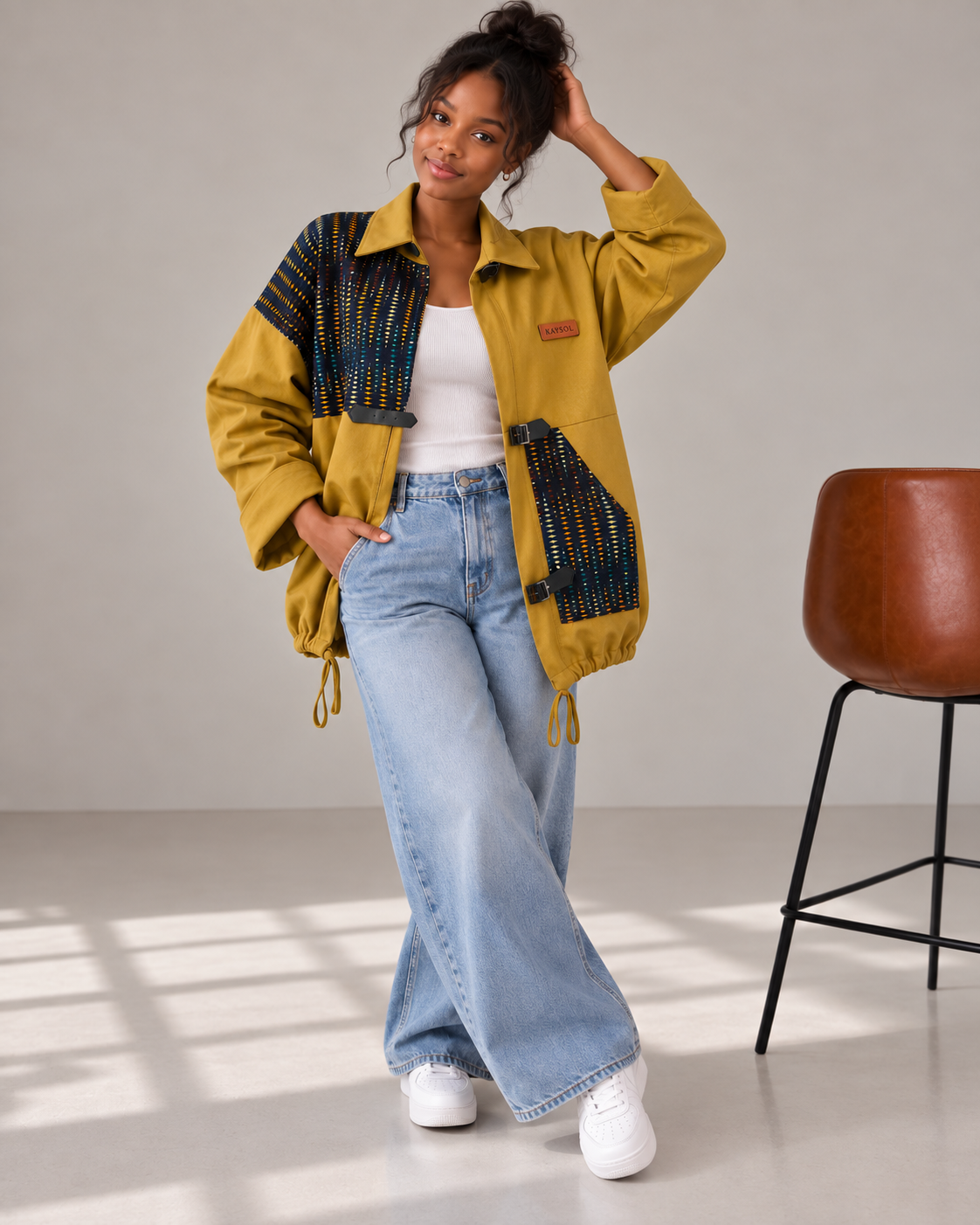 Veste en jean oversize – Sergé & Wax authentique - Mixte