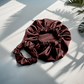 Bonnet en satin terracota - Bonnet de nuit vert emeraude - bonnet de nuit en soie pour cheveux- anti casses cheveux - soin cheveux boucles- cheveux afros soin naturel - soin cheveux textures 