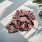 Bonnet en satin terracota - Bonnet de nuit vert emeraude - bonnet de nuit en soie pour cheveux- anti casses cheveux - soin cheveux boucles- cheveux afros soin naturel - soin cheveux textures 