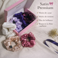 Set of 6 Premium Satin Scrunchies | Girly Shade