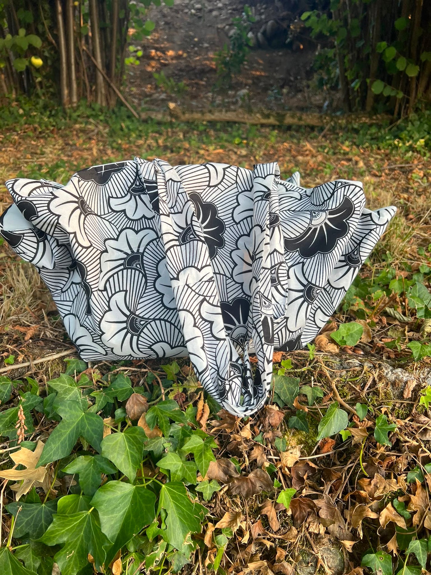 Sac réversible 2 en 1 – Sac & tapis de pique-nique en Wax - Sac Fiona