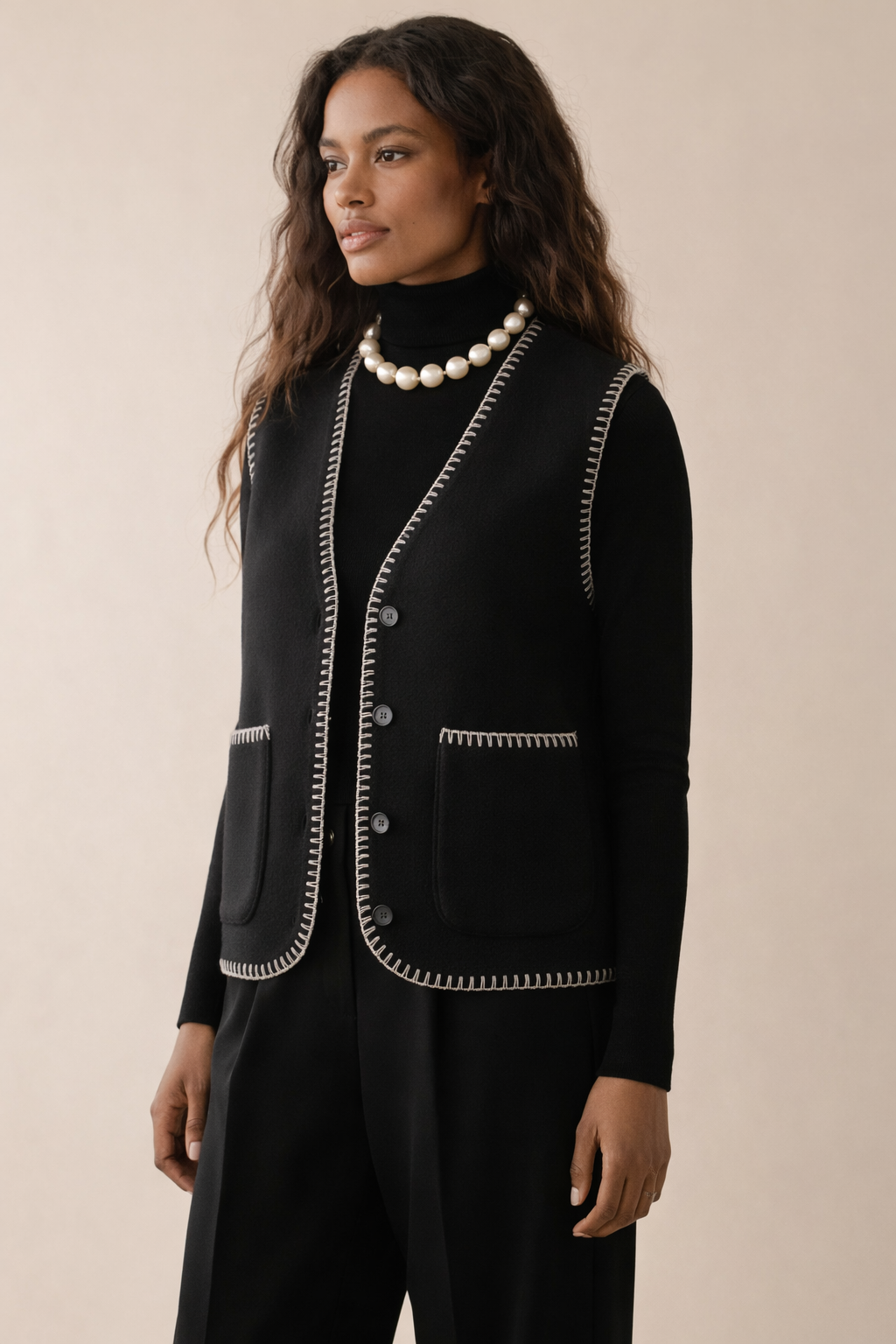 Patron Gilet Femme PDF LUXY – 34 au 56 (XXS–8XL)