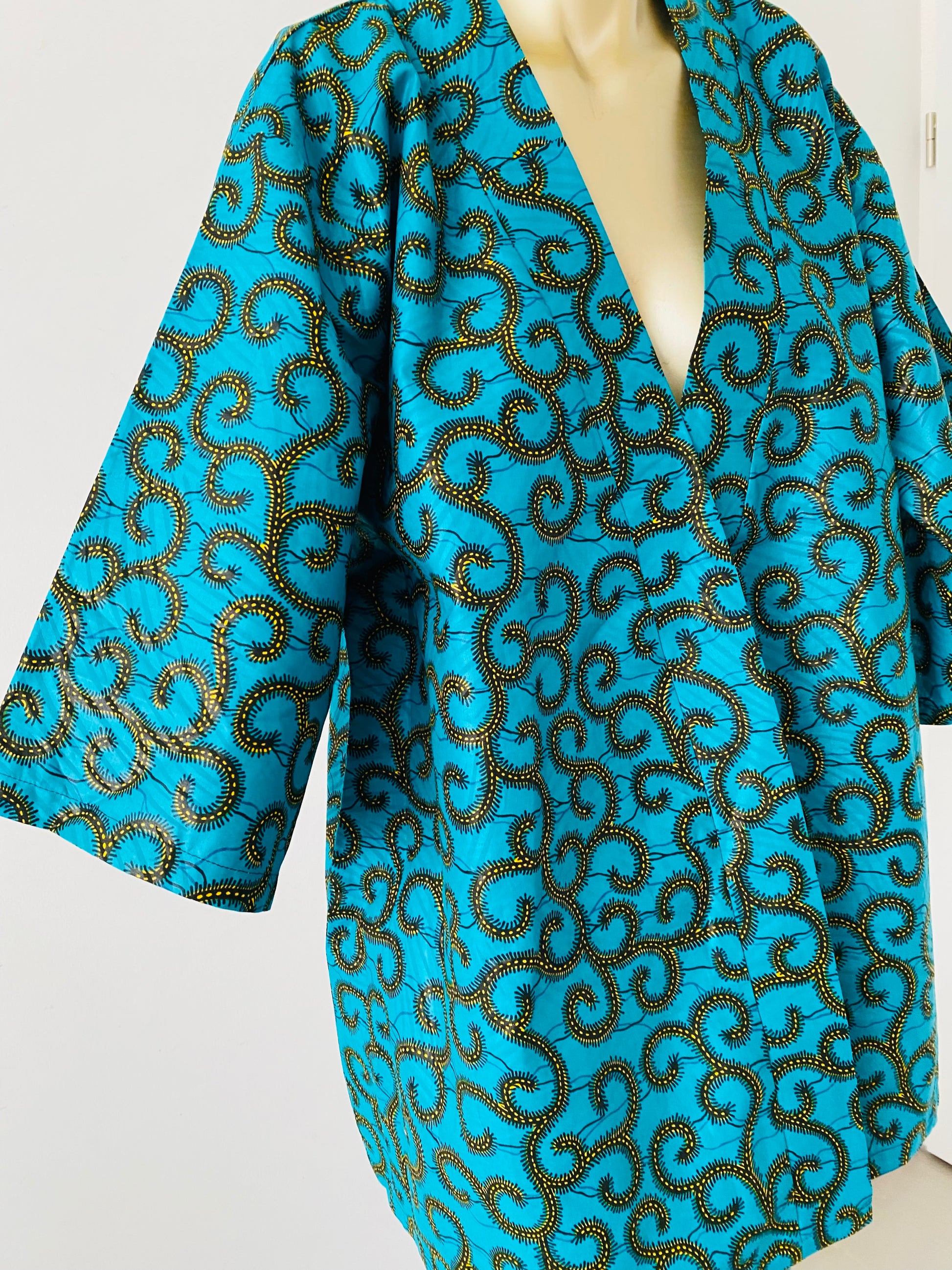 kimono femme mi long - kimono fleurie 