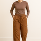 Patron PDF à télécharger – pantalon large à poches style cargo, taille élastiquée avec cordon. Tailles 34 à 56. Idéal pour couturier(e)s débutant(e)s.