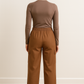 Patron PDF à télécharger – pantalon large à poches style cargo, taille élastiquée avec cordon. Tailles 34 à 56. Idéal pour couturier(e)s débutant(e)s.