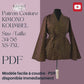 Patron Kimono Femme - PDF - Couture facile - Koumbel