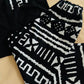Ensemble enfant garçon Idriss – Bogolan noir et blanc – Fait main en coton