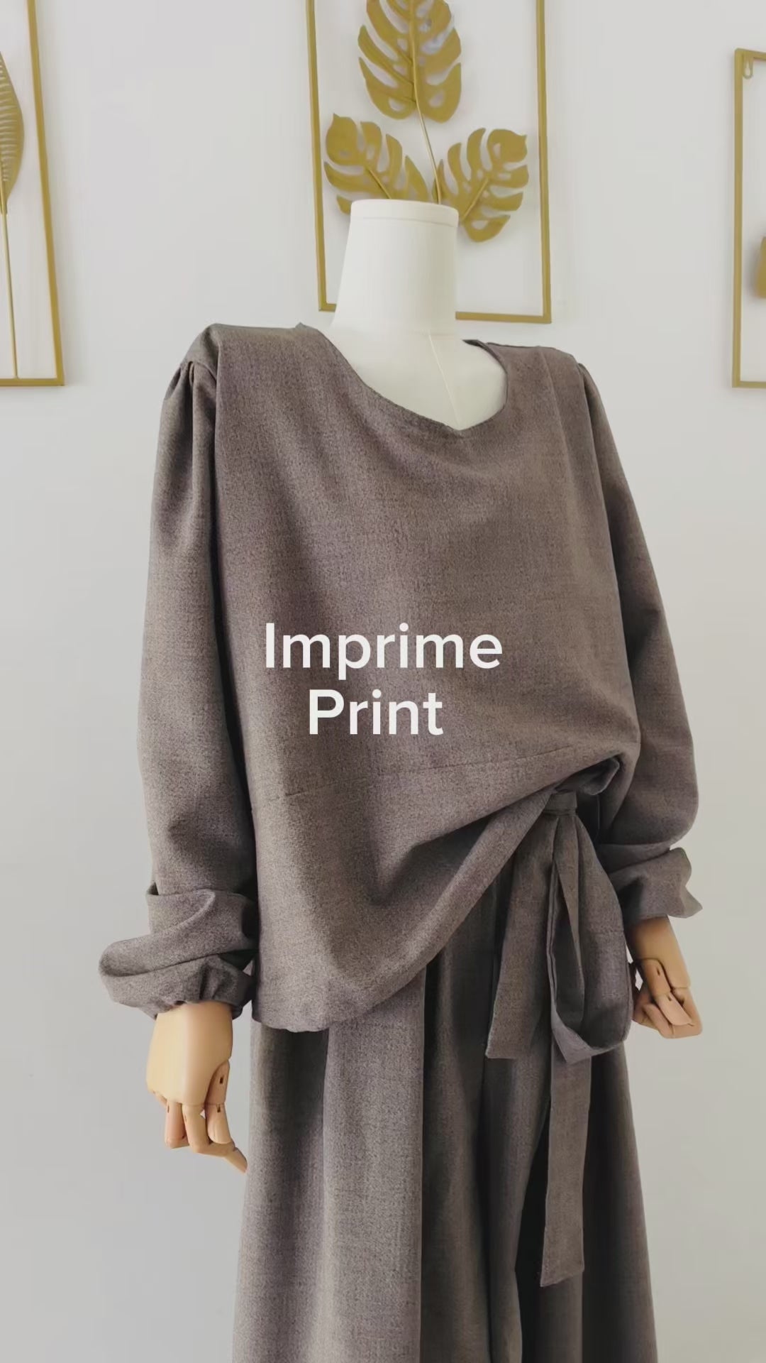 Patron Couture blouse Femme Facile à coudre- blouse femme beige a coudre- patron kimono a coudre - patrons couture a coudre