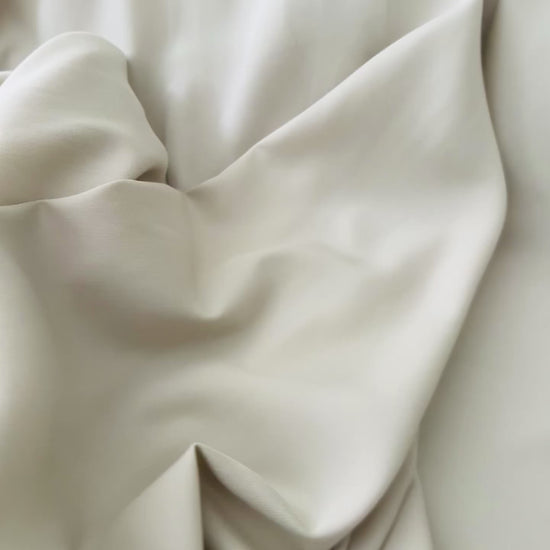 Coupon 3 m – Tissu coton & viscose épais beige, laize 150 cm