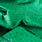 Tissu broderie anglaise vert émeraude – coton chic (mètre ou coupon)
