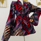 veste africaine rouge- kimono - kimono rouge- kimono femme en wax