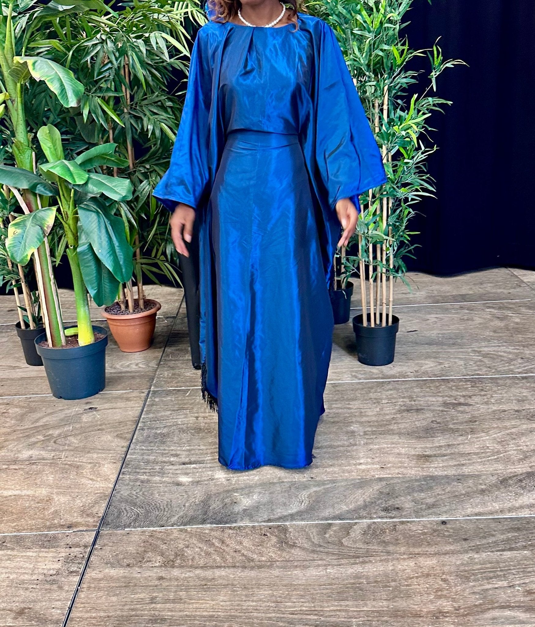 Robe Boubou Bleue Ample - Kaysol Couture