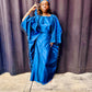 Robe Boubou Bleue Ample - Kaysol Couture