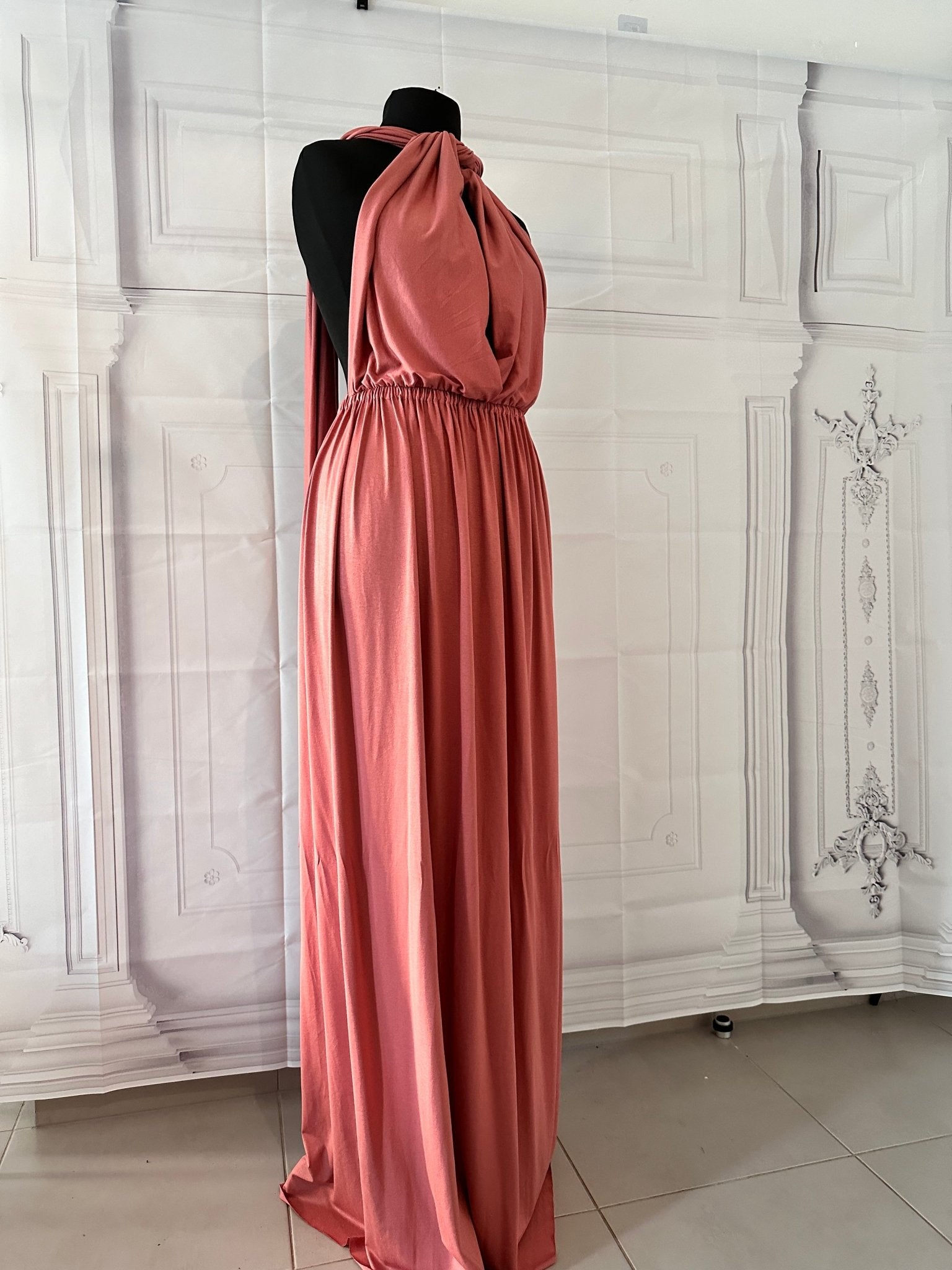 Robe Demoiselle d’honneur rose foncé - Convertible - Kaysol Couture