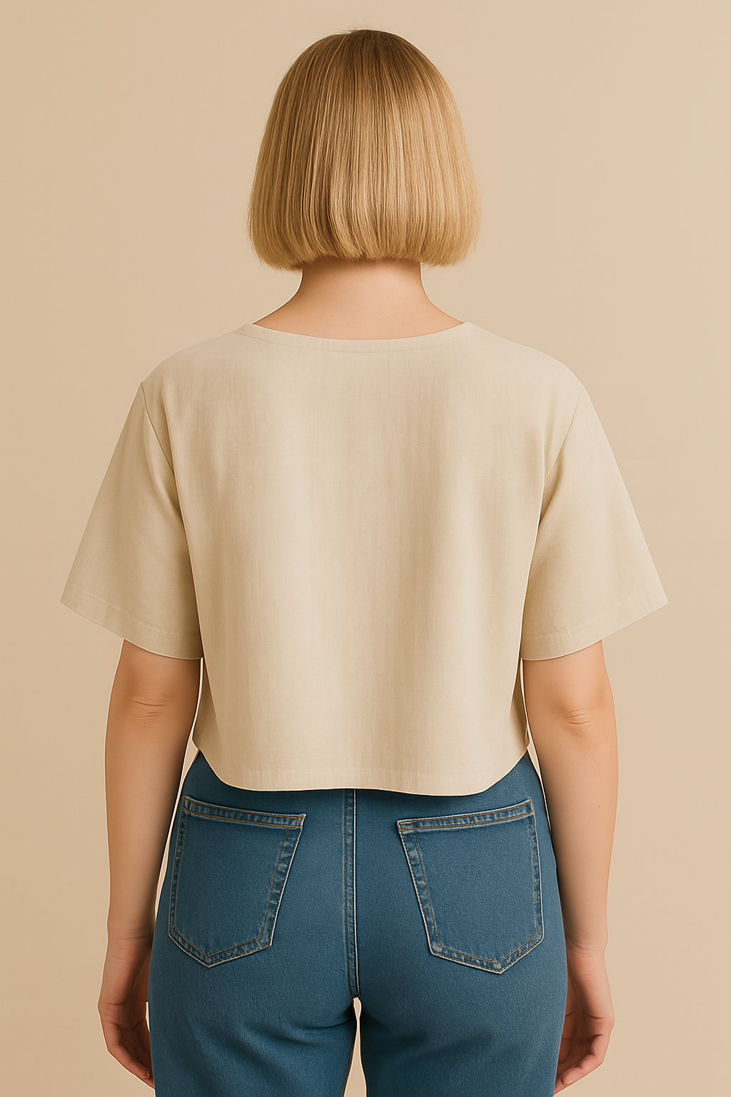 Patron PDF Top Maggy – Top court à nouer devant, XS–7XL, Débutant