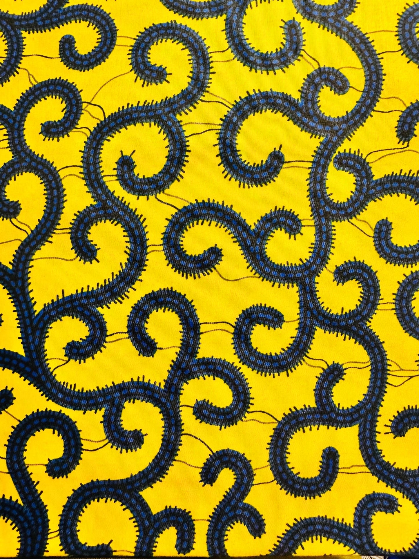 Wax jaune coupon 1 yard - Kaysol Couture