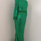 Robe de soiree e sequins - robe demoiselle d’honneur robe de bal - cocktail - sequin vert