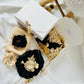 Box cadeau avec Taie d’oreiller en satin - Bonnet en satin - Chouchou assorti - Beige Champagne - Kaysol Couture