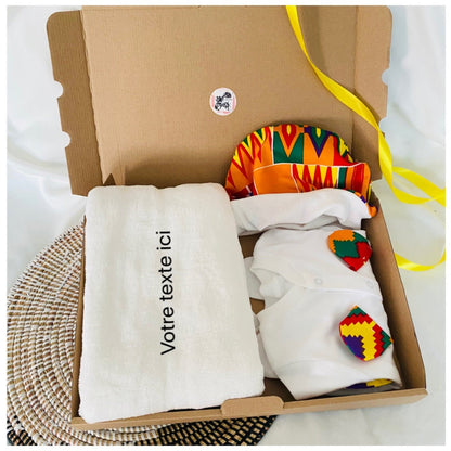 Box naissance personnalisée - spécialement en Wax - Kaysol Couture