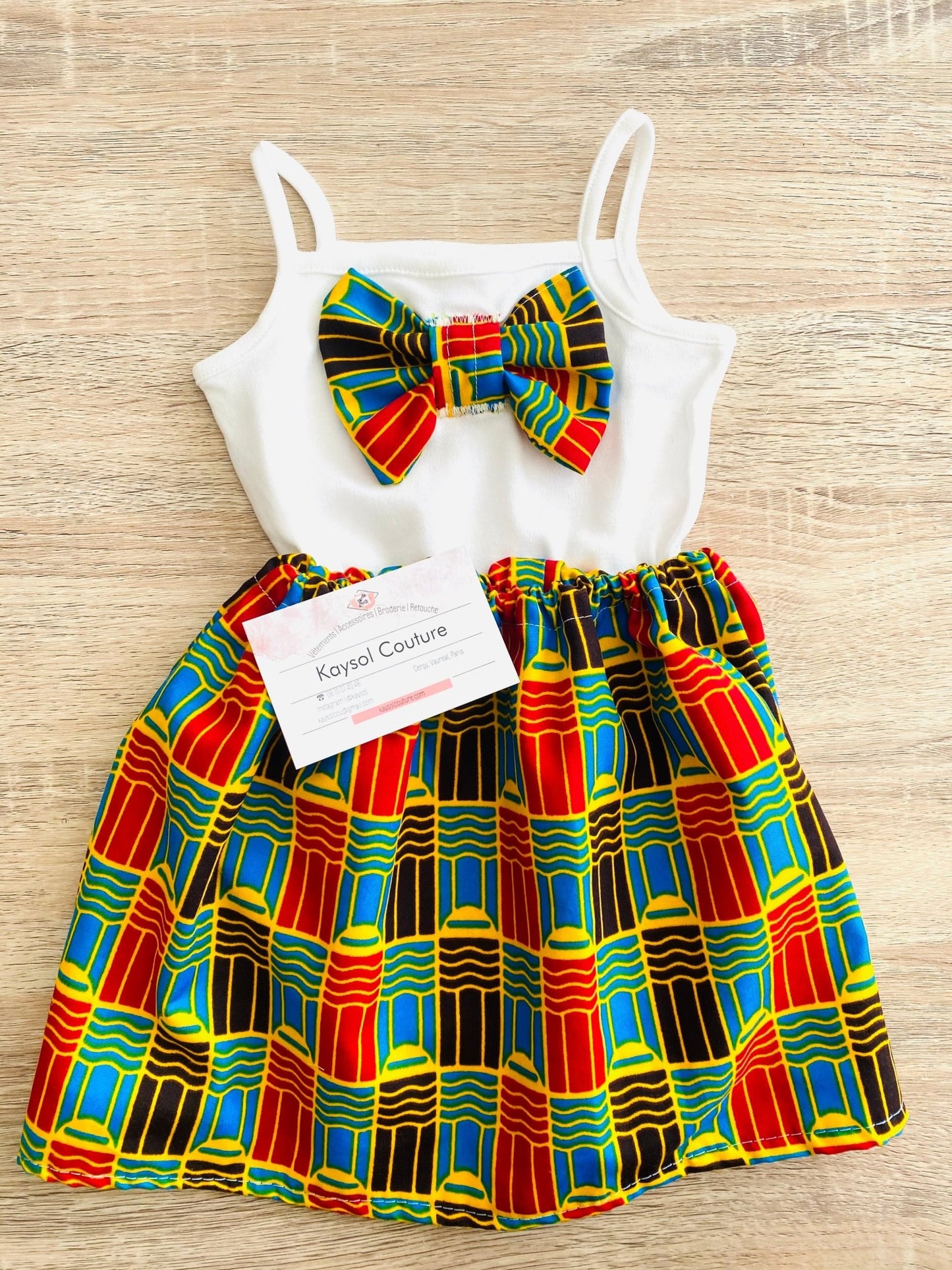 Ensemble Enfant bébé Safia multi color - Kaysol Couture
