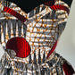 Bustier en wax - haut style corset en pagne