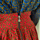 jupe vintage taille haute- jupe africaine avec poches