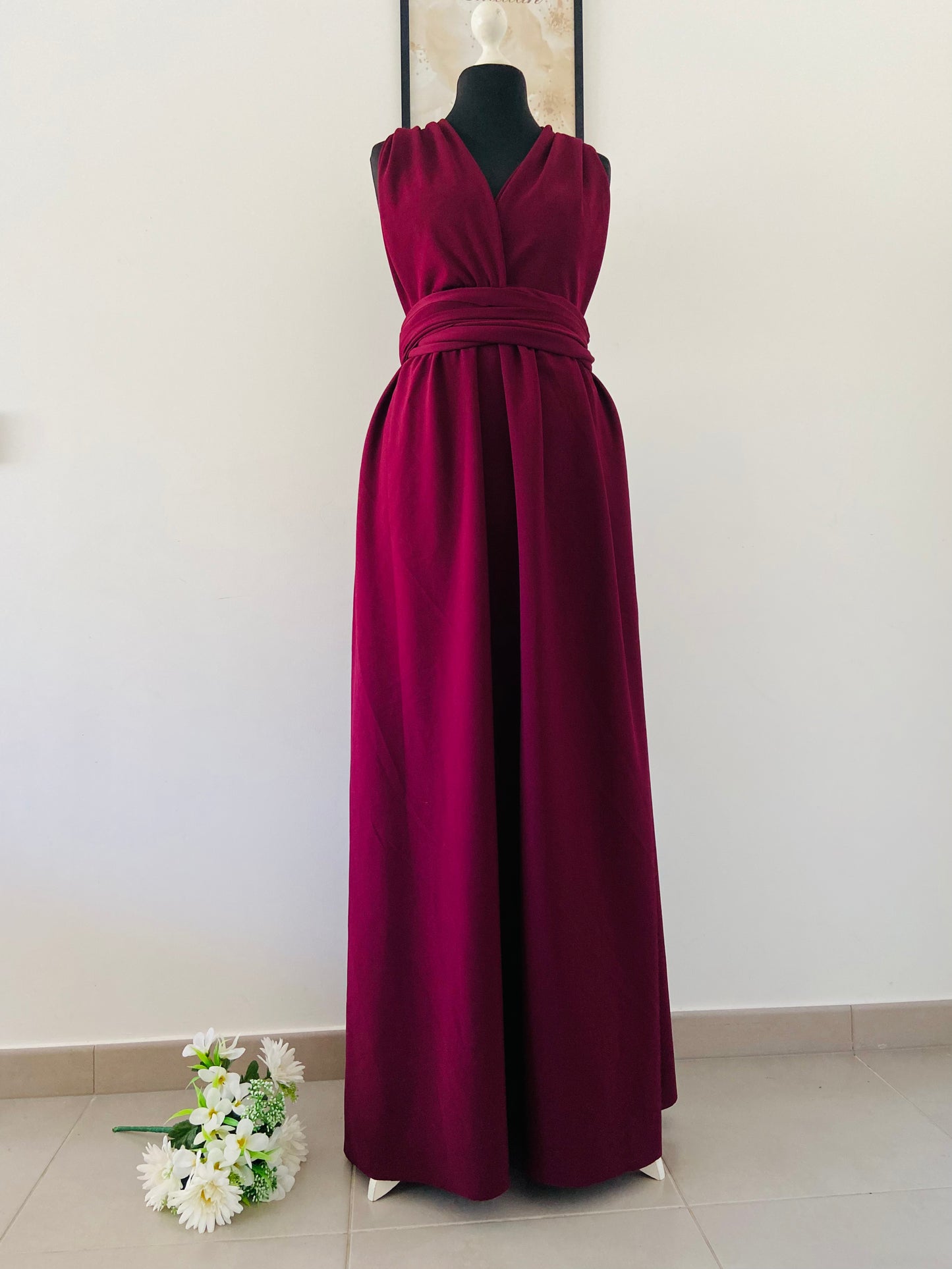 Robe de mariage bordeaux - robe de demoiselle dhonneur couleur bordeaux- mariage theme bordeaux - idée robe demoiselle d'honneur 