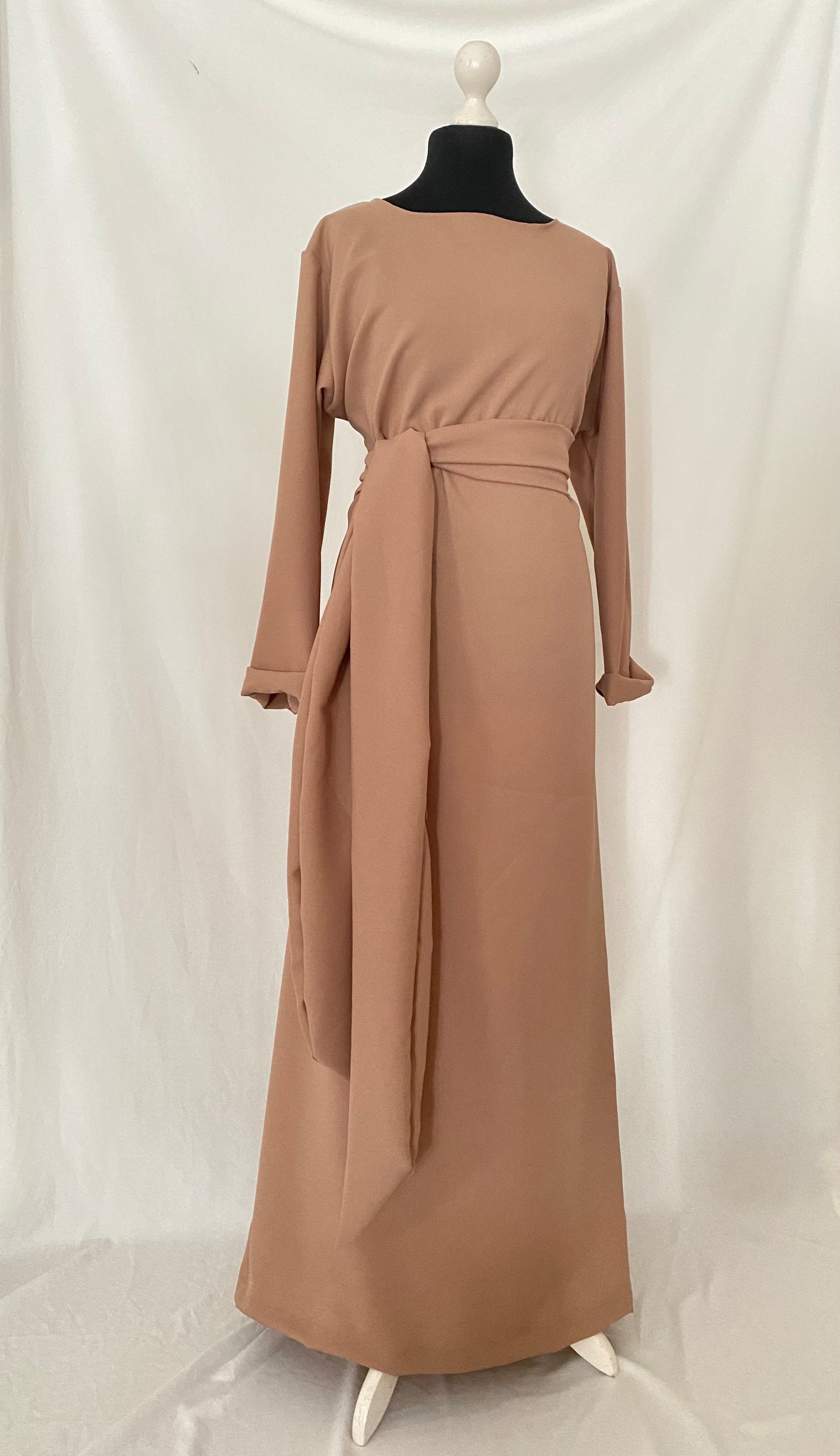 Robe ample beige Modestyfashion Abaya beige Kaysol Couture