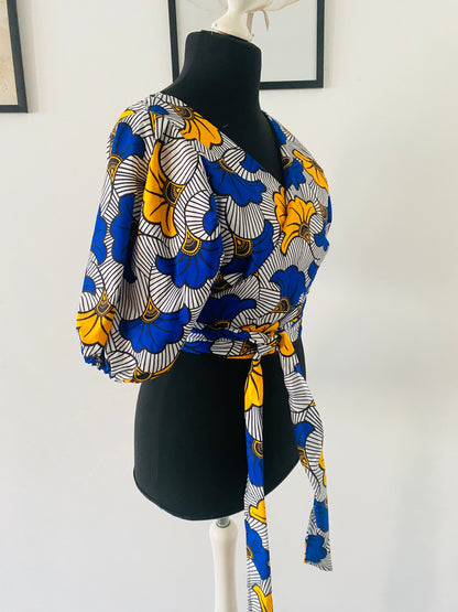 Elegant wax print top