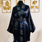 Kimono en Soie velours et Wax - Série Gueda - Kaysol Couture
