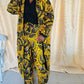 Manteau maxi tissu africain authentique - Pantalon taille haute - Deux pièces - Costume Tailleur Femme en Wax - Choix Couleur - Kaysol Couture