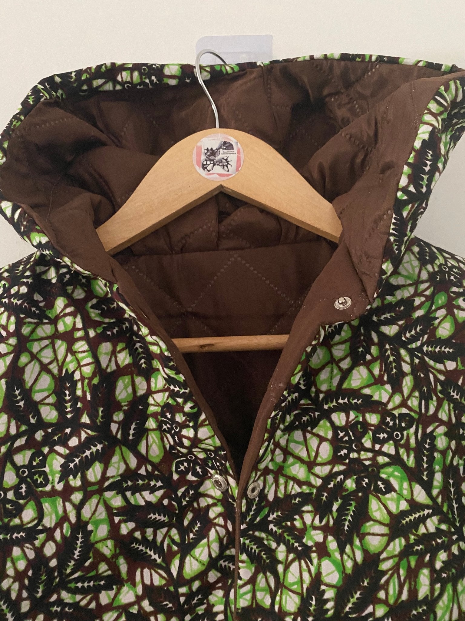 Manteau wax / veste africaine chaude / manteau recto verso / manteau tissu kente / enfant - Kaysol Couture