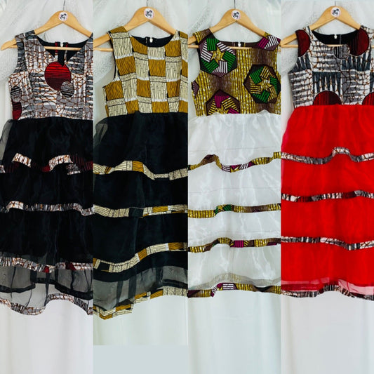 Robe de cérémonie en Wax Enfant - Kaysol Couture