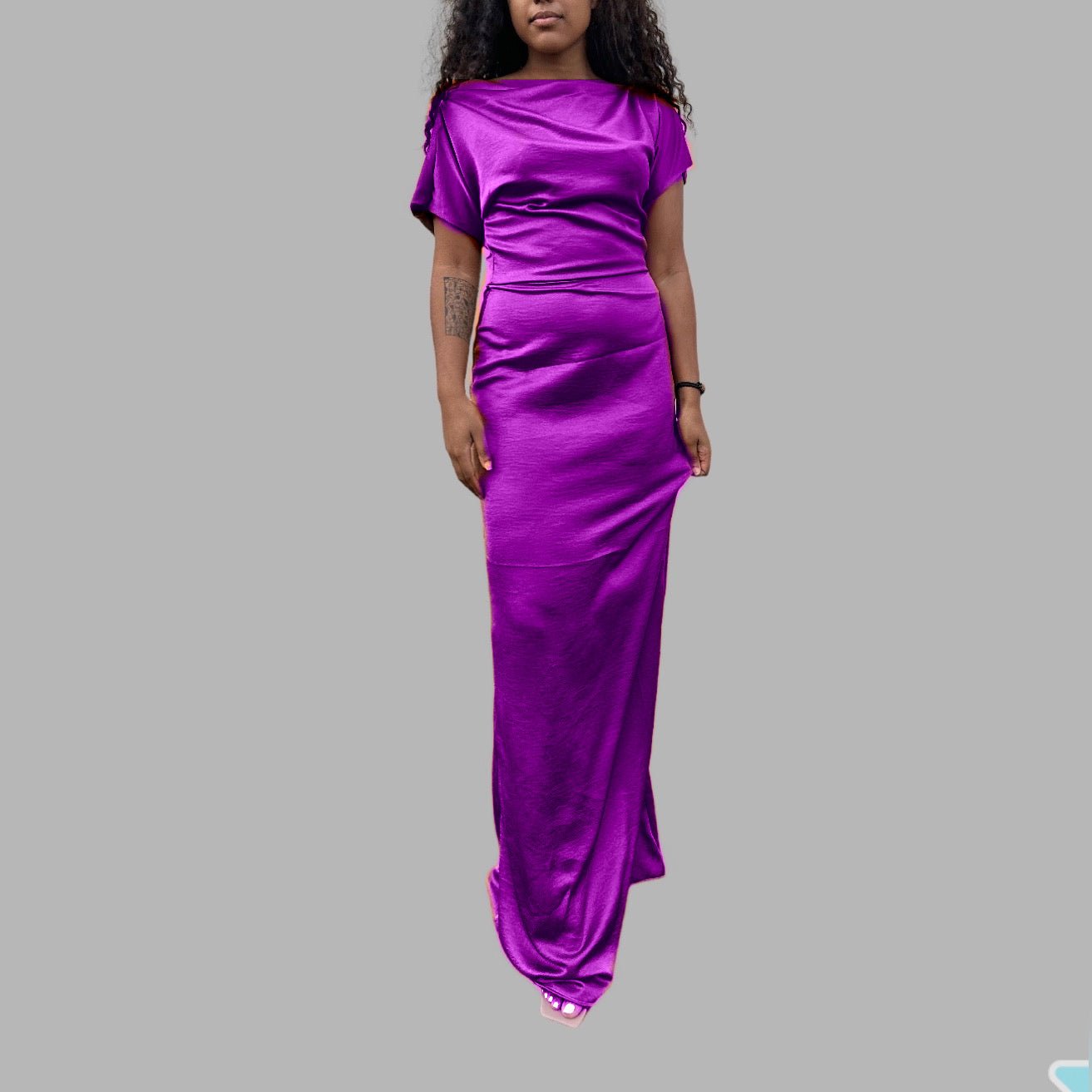 Robe de Soiree Asymétrique - Robe de Soiree longue - Choix de couleurs - Kaysol Couture