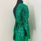 Robe de soiree e sequins - robe demoiselle d’honneur robe de bal - cocktail - sequin vert - Kaysol Couture