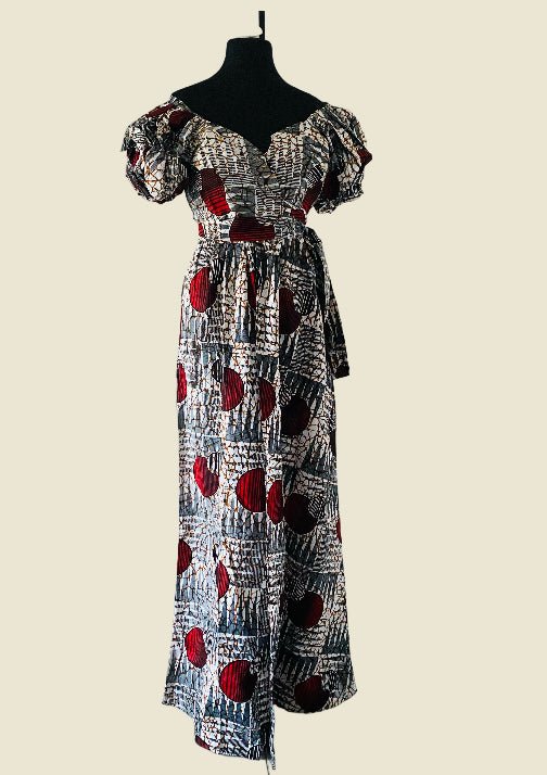 Robe de soirée en Wax - Robe longue en Wax - Kaysol Couture