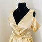 Robe demoiselle d’honneur en satin beige champagne  - Kaysol Couture