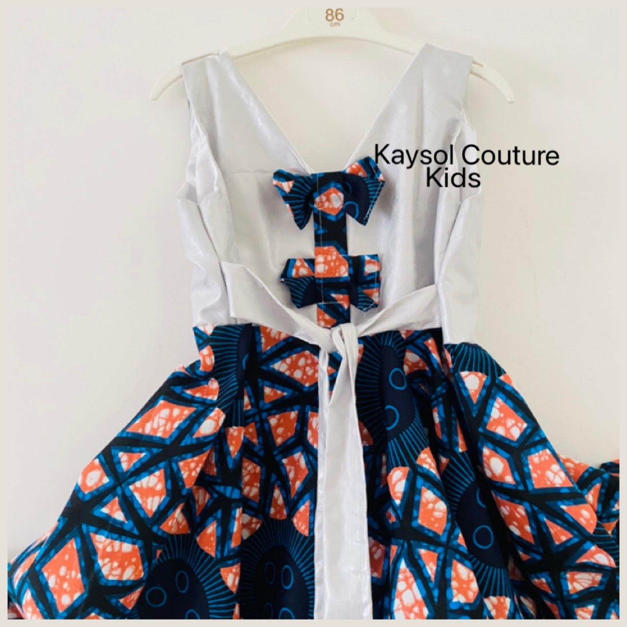Robe en getzner et wax fille - Messaouda - Kaysol Couture