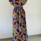 Robe infinity en Wax - Fleurs de mariage - Kaysol Couture