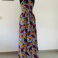 Robe infinity en Wax - Fleurs de mariage - Kaysol Couture