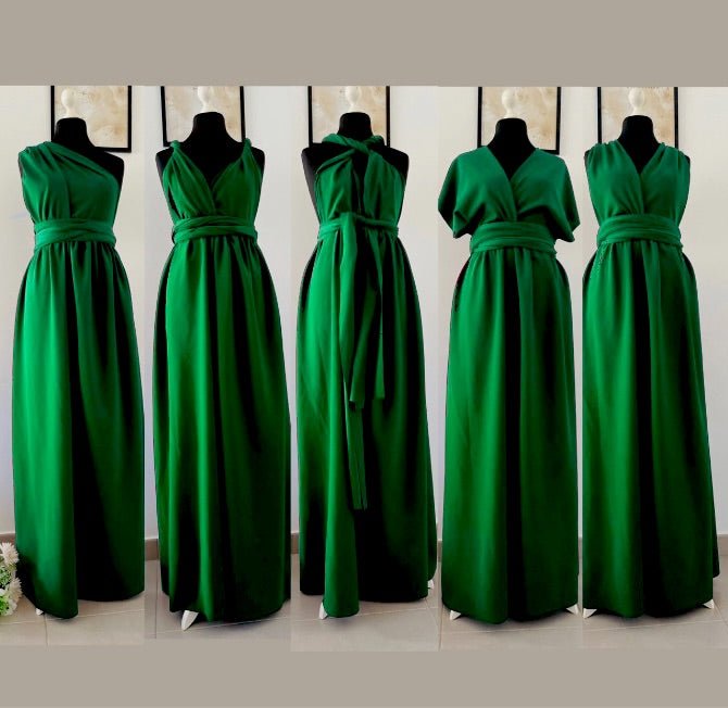 Robe infinity vert - Kaysol Couture