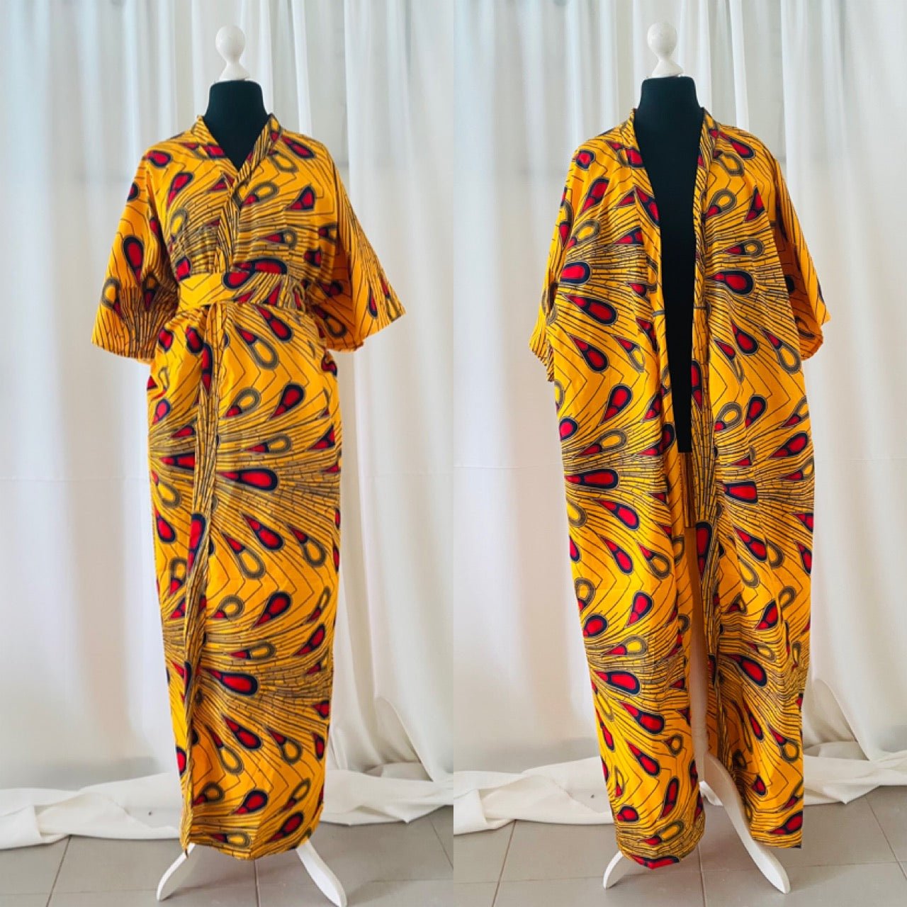 Robe kimono en Wax - Convertible - Kaysol Couture
