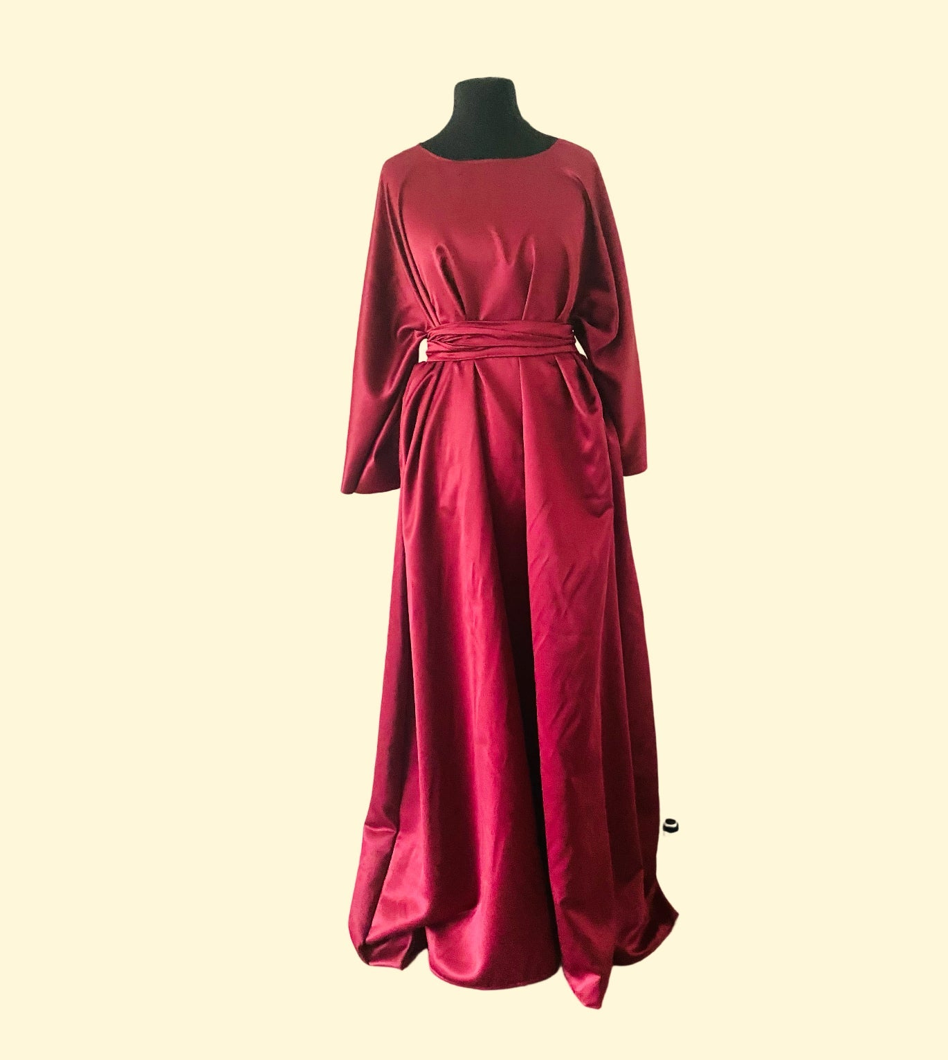 Robe longue ample en Satin - Choix de Couleur - Kaysol Couture