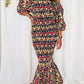 Robe sirène en Wax - Kaysol Couture