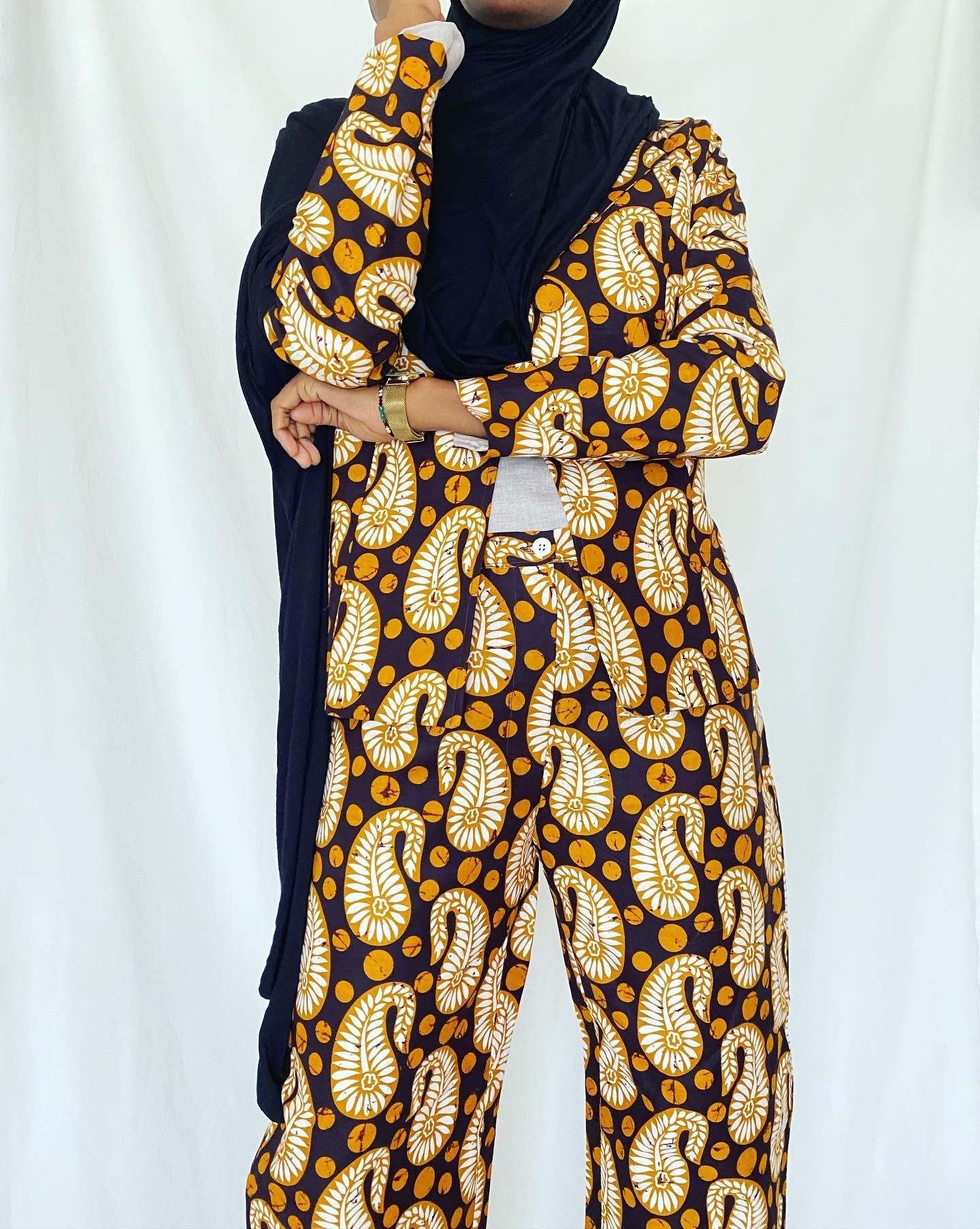 Veste Tailleur en Wax Sohnassi - Kaysol Couture